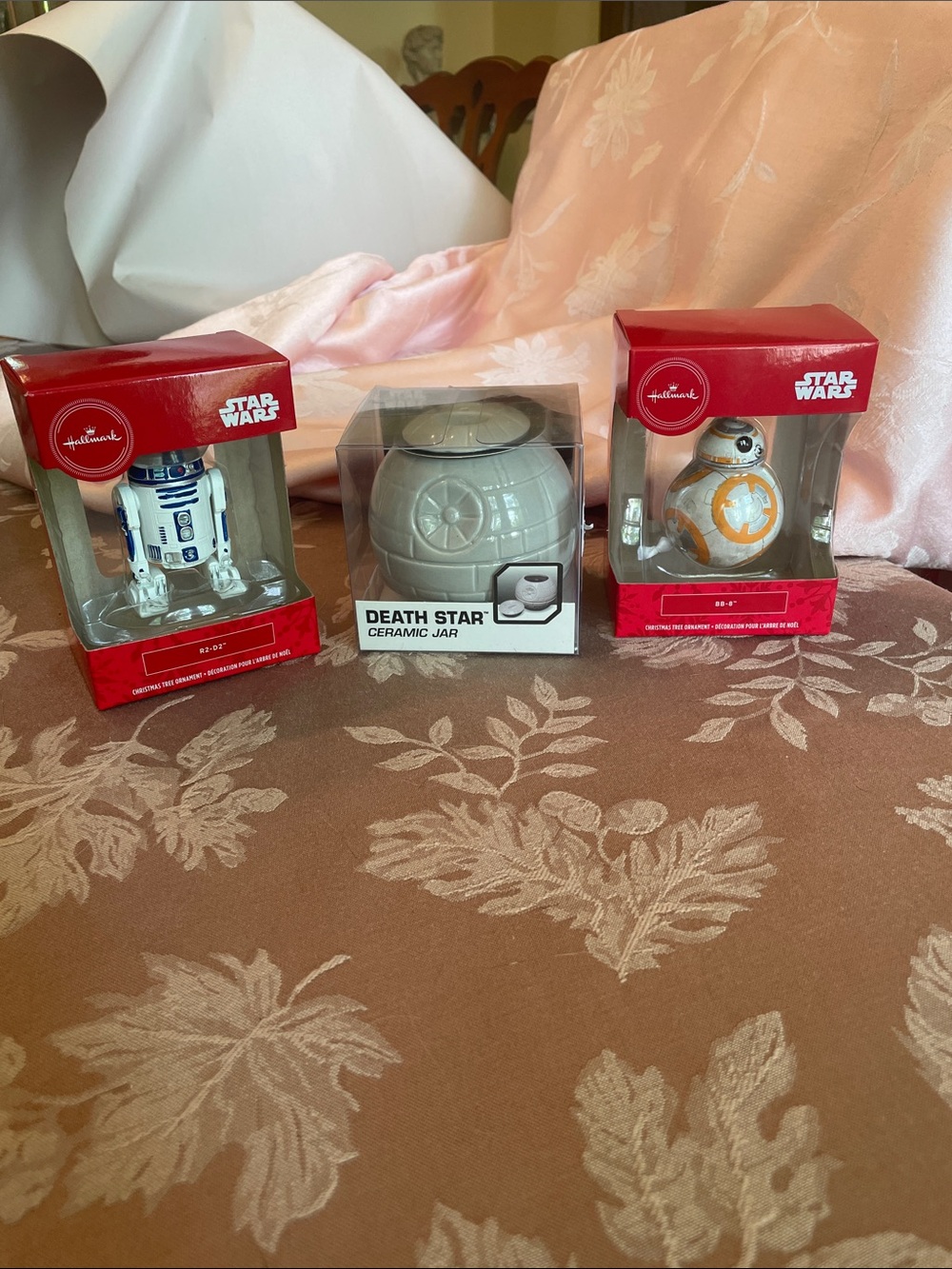 Hallmark Star Wars R2-D2, Death Star Ceramic Jar & BB-8 in Original Packaging